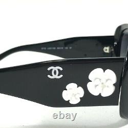 Chanel Sunglasses 5113 c. 501/S8 Black Square Frames with Gray Lenses 56-16-130