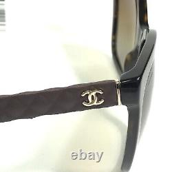 Chanel Sunglasses 5288-Q c. 714/S9 Brown Tortoise Cat Eye Frames w Brown Lenses
