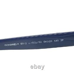 Chanel Sunglasses 5315 c. 1502/S2 Blue Cat Eye Frames with Blue Lenses 54-20-140
