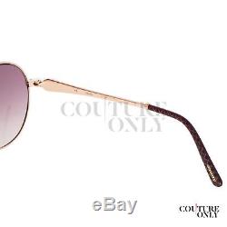 Chopard SCH 870 Women Pink Aviators Pilot Sunglasses