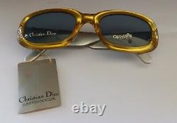Christian Dior 2006,53-19- 135 Gold Canage Sunglasses 1990's. New Old Stock