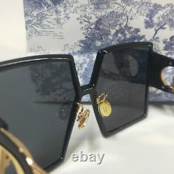 Christian Dior 30Montaigne Black Sunglasses Women Oversize Sunglasses Authentic