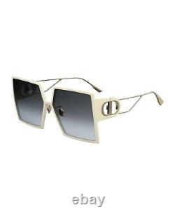 Christian Dior 30Montaigne SZJ/1L Ivory Gold Grey Lens Women Sunglasses Oversize