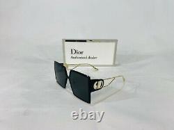 Christian Dior 30montaigne Sunglasses 8072 Black Gold Gray Lens! Ships Today