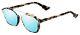 Christian Dior Abstract Fog Havana/light Blue Mirror (a4e/a4) Sunglasses