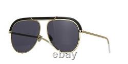 Christian Dior Desertic 2M2 Black Gold Grey Lens Men Women Sunglasses Authentic