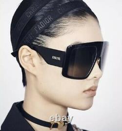 Christian Dior DiorSoLight SoLight1 807 Black Grey Gradient Sunglasses Oversized