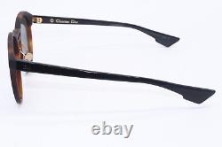Christian Dior Dioronde1 5fcqv Havana Black Mirrored Authentic Sunglasses 99-01