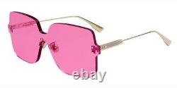 Christian Dior Quake ColorQuake 1 MU1 Fuchsia Pink Gold Square Women Sunglasses