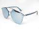 Christian Dior Reflected P Pixel Ruthenium/blue Pixel Mirror Sunglasses 100% Uv