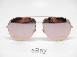 Christian Dior Split 1 0000J Gold with Rose Gold Mirror Sunglasses