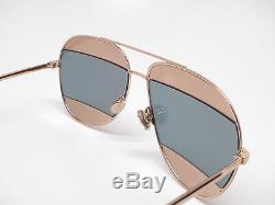 Christian Dior Split 1 0000J Gold with Rose Gold Mirror Sunglasses