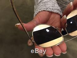 Christian Dior Split 1 gold/gold rose gold mirror Sunglasses withGeometric Case