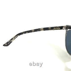 Christian Dior Sunglasses 1SQ KU Silver Tortoise Round Cat Eye with Blue Lenses