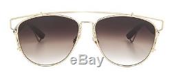 Christian Dior TECHNOLOGIC gold black/brown shaded (RHL/86) Sunglasses
