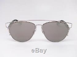 Christian Dior Technologic 84J0T Palladium/Black with Silver Mirrored Sunglasses