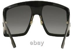 Christian Dior Women's Dior So Light1 8079O Black Sunglasses Gray Gradient 60mm