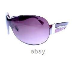 Coach Purple Fly Wrap Frame Sunglasses Leanne S566 Silver 60 15 120