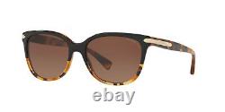 Coach Woman Polarized Sunglasses, Tortoise Lenses Acetate Frame, 57mm