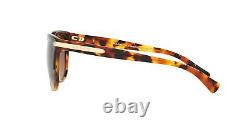 Coach Woman Polarized Sunglasses, Tortoise Lenses Acetate Frame, 57mm