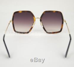Current 2018 Gucci Sunglasses Gg 0106s Oversized Square Tortoiseshell Frame