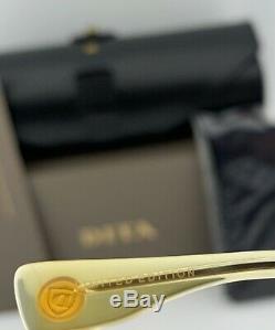 DITA DECADE TWO Aviator Sunglasses DRX-2082 Silver 18k Gold Grey Gradient 62mm