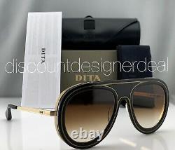 DITA ENDURANCE 88 Sunglasses DTS107-55-01 Black Gold Frame Brown Gradient Lens