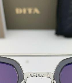 DITA FLIGHT 006 Sunglasses Silver Gray Frame Dark Gray Lens 7806-G-SMK-PLD-52