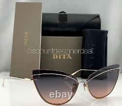 DITA INTERWEAVER Sunglasses DTS527-63-02 Rose Gold Silver Grey To Peach Gradient
