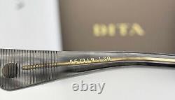 DITA MACH SEVEN Square Sunglasses DTS135-56-03 Grey Swirl Gold Grey Gradient NEW
