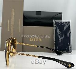 DITA MACH SIX Sunglasses DTS121-01 Yellow Gold Gray Gradient Lens 62mm Brand New