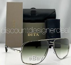 DITA MIDNIGHT SPECIAL Sunglasses Antique Silver Green Gradient Lens DRX-2010A-60