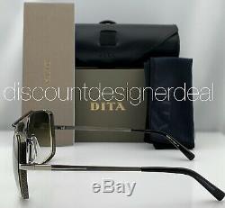 DITA MIDNIGHT SPECIAL Sunglasses Antique Silver Green Gradient Lens DRX-2010A-60