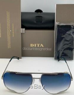 DITA MIDNIGHT SPECIAL Sunglasses Palladium Blue Mirror Lens DRX-2010-K-PLD-60