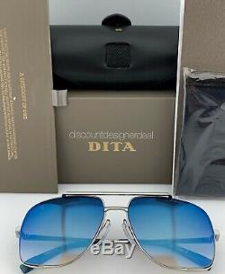 DITA MIDNIGHT SPECIAL Sunglasses Palladium Blue Mirror Lens DRX-2010-K-PLD-60