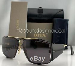 DITA SOULINER TWO Sunglasses Black Yellow Gold Gray Lens DTS136-64-03 NEW MODEL
