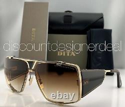 DITA SOULINER TWO Sunglasses Yellow Gold Brown Brown Gradient Lens DTS136-64-02