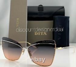 DITA STARSPANN Sunglasses DTS531-61-02 Rose Gold Silver Grey To Peach Gradient