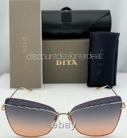 DITA STARSPANN Sunglasses DTS531-61-02 Rose Gold Silver Grey To Peach Gradient