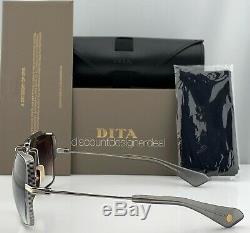 DITA SYMETA TYPE 403 Sunglasses White Gold Palladium Gray Gradient DTS126-62-01
