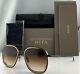 Dita System One Sunglasses Matte Black Rose Gold Brown Gradient Dts103-53-03