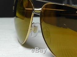 DOLCE & GABBANA DG2144 Iridium Gold Frame Mirrored Lens Sunglasses 61 12 135