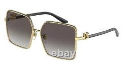 DOLCE & GABBANA DG2279 02 8G Gold Lt Grey Gradient Black 60 m Women's Sunglasses