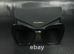 DOLCE & GABBANA DG4319 501 8G Black Cat Eye Women's 51 mm Sunglasses