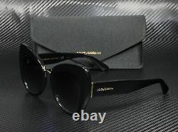 DOLCE & GABBANA DG4319 501 8G Black Grey Gradient 51 mm Women's Sunglasses
