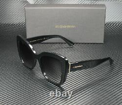 DOLCE & GABBANA DG4348 501 8G Black Grey Gradient 54 mm Women's Sunglasses