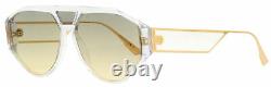 Dior Pilot Sunglasses Clan 1 9001I Crystal/Gold 61mm