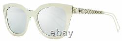 Dior Rectangular Sunglasses Diorama 1 TGUDC Silver/Crystal 52mm