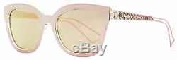 Dior Rectangular Sunglasses Diorama 1 TGW0J Pink/Crystal 52mm