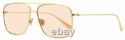 Dior Rectangular Sunglasses Stellaire O3S J5GW7 Gold 57mm